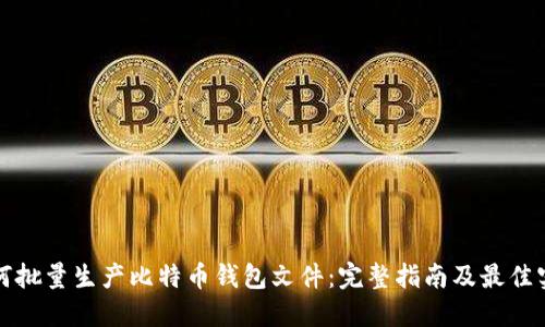 如何批量生产比特币钱包文件：完整指南及最佳实践