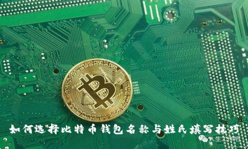 如何选择比特币钱包名称与姓氏填写技巧