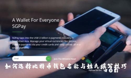 如何选择比特币钱包名称与姓氏填写技巧